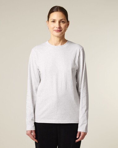 Creator 2.0 Long Sleeve - Das Iconic Langarm-Unisex-T-Shirt - Cool Heather Grey - XS bedrucken, Art.-Nr. STTU199C146XS