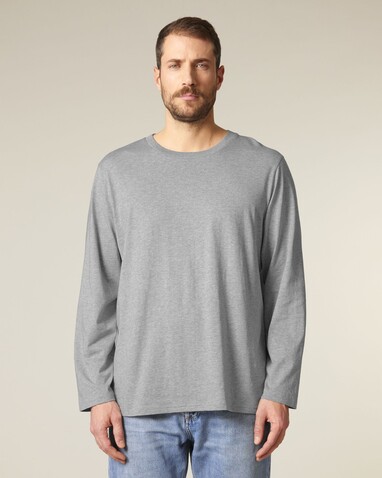 Creator 2.0 Long Sleeve - Heather Grey - L bedrucken, Art.-Nr. STTU199C2501L