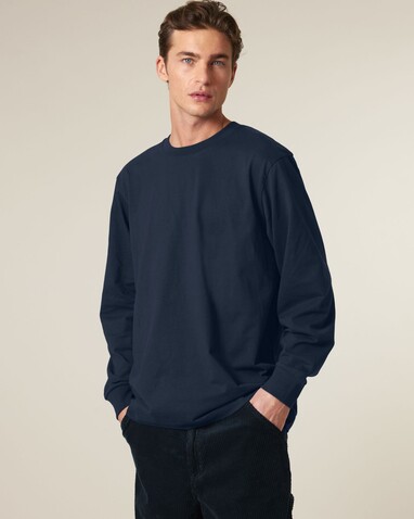 Freestyler Long Sleeve - Unisex-Heavy-Weight-Langarmshirt - French Navy - 3XL bedrucken, Art.-Nr. STTU200C7273X