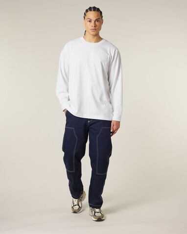 Freestyler Long Sleeve - Das schwere Langarm-Unisex-T-Shirt - White - S bedrucken, Art.-Nr. STTU200C0011S