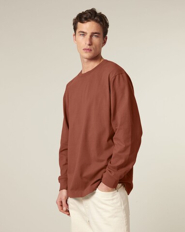Freestyler Long Sleeve - Das schwere Langarm-Unisex-T-Shirt - Heritage Brown - M bedrucken, Art.-Nr. STTU200C7301M