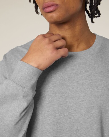 Freestyler Long Sleeve - Das schwere Langarm-Unisex-T-Shirt - Heather Grey - L bedrucken, Art.-Nr. STTU200C2501L