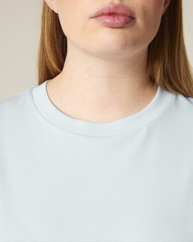 Stella Muser - Das Iconic Damen-T-Shirt - Blue Ice - XXL bedrucken, Art.-Nr. STTW172C7282X