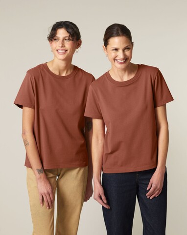Stella Muser - Das Iconic Damen-T-Shirt - Heritage Brown - M bedrucken, Art.-Nr. STTW172C7301M