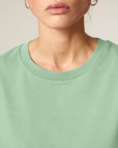 Stella Muser - Das Iconic Damen-T-Shirt - Misty Jade - L bedrucken, Art.-Nr. STTW172C7351L