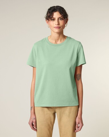 Stella Muser - Das Iconic Damen-T-Shirt - Misty Jade - S bedrucken, Art.-Nr. STTW172C7351S