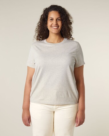 Stella Muser - Das Iconic Damen-T-Shirt - Heather Haze - XS bedrucken, Art.-Nr. STTW172C731XS