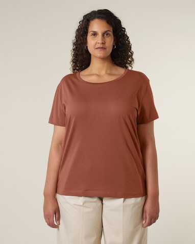 Stella Serena - Das Damen-T-Shirt mit weitem Rundhalsausschnitt - Heritage Brown - L bedrucken, Art.-Nr. STTW173C7301L Stella Serena - Das Damen-T-Shirt mit weitem Rundhalsausschnitt - Heritage Brown - L bedrucken, Art.-Nr. STTW173C7301L