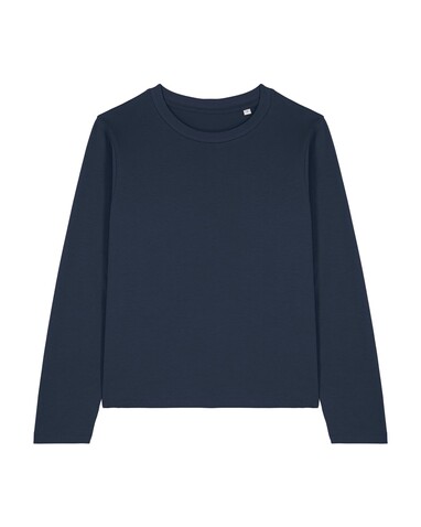 Stella Muser Long Sleeve - Das Iconic Langarm-Damen-T-Shirt - French Navy - M bedrucken, Art.-Nr. STTW219C7271M