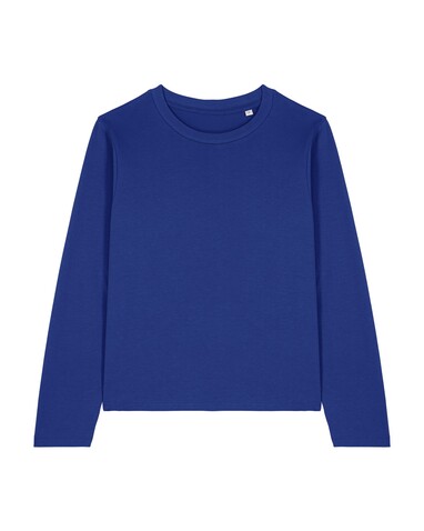 Stella Muser Long Sleeve - Das Iconic Langarm-Damen-T-Shirt - Worker Blue - S bedrucken, Art.-Nr. STTW219C0881S