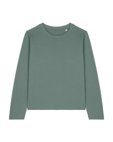 Stella Muser Long Sleeve - Das Iconic Langarm-Damen-T-Shirt - Green Bay - L bedrucken, Art.-Nr. STTW219C1441L