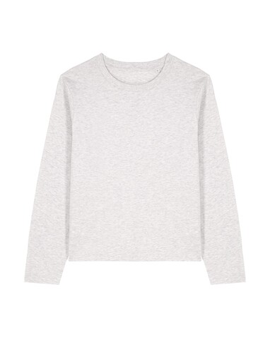 Stella Muser Long Sleeve - Das Iconic Langarm-Damen-T-Shirt - Cool Heather Grey - M bedrucken, Art.-Nr. STTW219C1461M