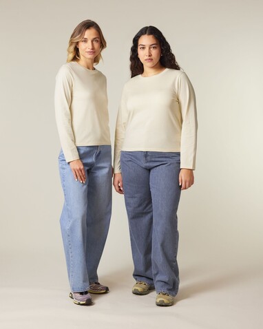 Stella Muser Long Sleeve - Das Iconic Langarm-Damen-T-Shirt - Natural Raw - XS bedrucken, Art.-Nr. STTW219C054XS