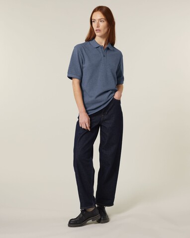 Prepster 2.0 - Das Unisex-Polo - Dark Heather Blue - XS bedrucken, Art.-Nr. STPU222C652XS Prepster 2.0 - Das Unisex-Polo - Dark Heather Blue - XS bedrucken, Art.-Nr. STPU222C652XS