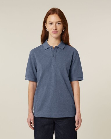 Prepster 2.0 - Das Unisex-Polo - Dark Heather Blue - XXS bedrucken, Art.-Nr. STPU222C6522S Prepster 2.0 - Das Unisex-Polo - Dark Heather Blue - XXS bedrucken, Art.-Nr. STPU222C6522S