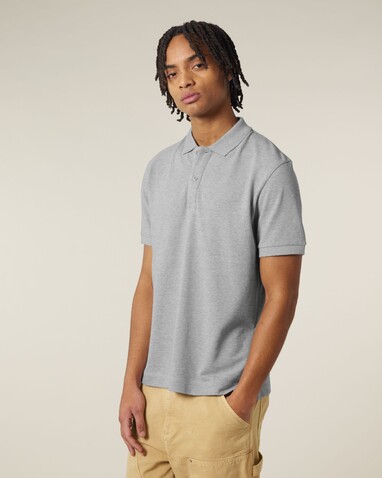 Prepster 2.0 - Das Unisex-Polo - Heather Grey - XL bedrucken, Art.-Nr. STPU222C2501X Prepster 2.0 - Das Unisex-Polo - Heather Grey - XL bedrucken, Art.-Nr. STPU222C2501X