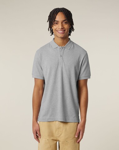 Prepster 2.0 - Das Unisex-Polo - Heather Grey - XL bedrucken, Art.-Nr. STPU222C2501X Prepster 2.0 - Das Unisex-Polo - Heather Grey - XL bedrucken, Art.-Nr. STPU222C2501X