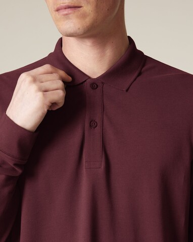 Prepster 2.0 Long Sleeve - Das Langarm-Unisex-Polo - Burgundy - S bedrucken, Art.-Nr. STPU223C2441S Prepster 2.0 Long Sleeve - Das Langarm-Unisex-Polo - Burgundy - S bedrucken, Art.-Nr. STPU223C2441S