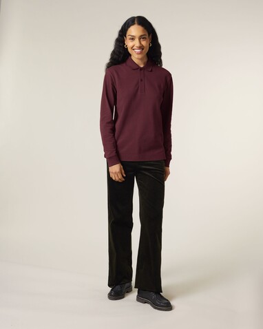 Prepster 2.0 Long Sleeve - Das Langarm-Unisex-Polo - Burgundy - XXL bedrucken, Art.-Nr. STPU223C2442X Prepster 2.0 Long Sleeve - Das Langarm-Unisex-Polo - Burgundy - XXL bedrucken, Art.-Nr. STPU223C2442X