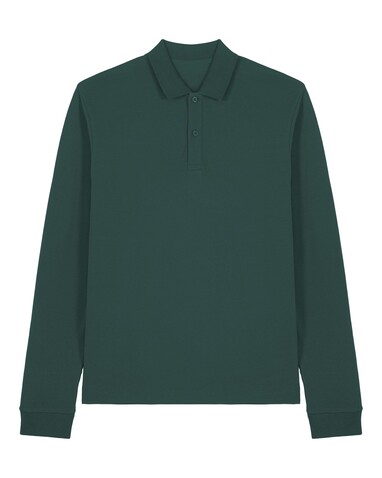 Prepster 2.0 Long Sleeve - Das Langarm-Unisex-Polo - Glazed Green - 3XL bedrucken, Art.-Nr. STPU223C0363X