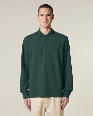 Prepster 2.0 Long Sleeve - Das Langarm-Unisex-Polo - Glazed Green - 3XL bedrucken, Art.-Nr. STPU223C0363X