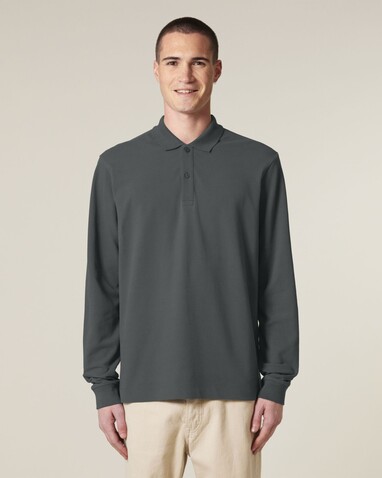 Prepster 2.0 Long Sleeve - Das Langarm-Unisex-Polo - Anthracite - S bedrucken, Art.-Nr. STPU223C2531S Prepster 2.0 Long Sleeve - Das Langarm-Unisex-Polo - Anthracite - S bedrucken, Art.-Nr. STPU223C2531S