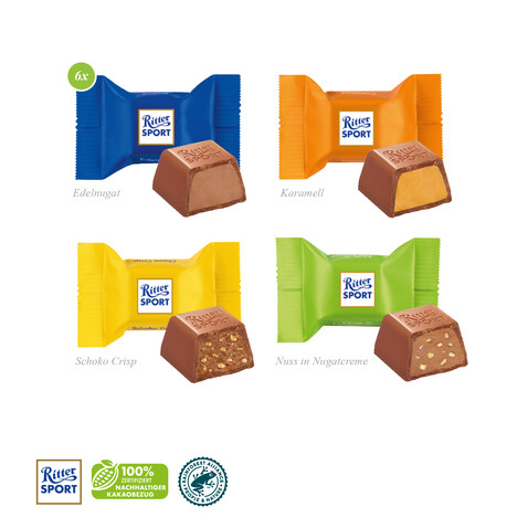 KISSENVERPACKUNG „CREATIVE” bedrucken, Art.-Nr. 91195 - Ritter SPORT Schokowürfel