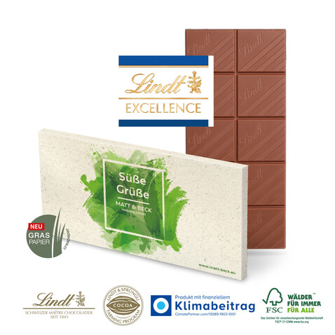 Schokoladentafel Excellence von Lindt bedrucken, Art.-Nr. 91272