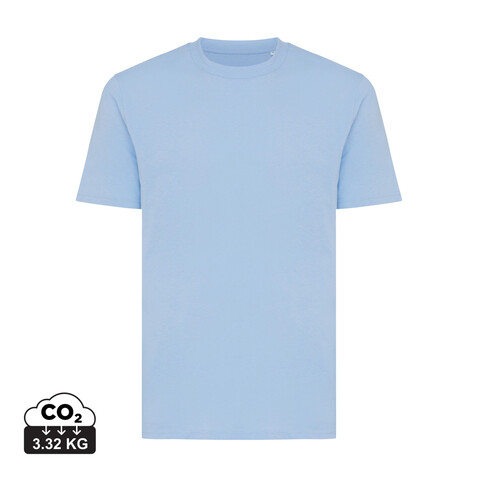 Iqoniq Sierra Lightweight T-Shirt aus recycelter Baumwolle sky blue bedrucken, Art.-Nr. T9104.022.XXXL