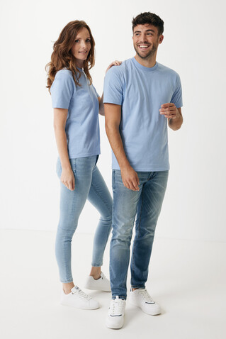 Iqoniq Sierra Lightweight T-Shirt aus recycelter Baumwolle sky blue bedrucken, Art.-Nr. T9104.022.XXXL