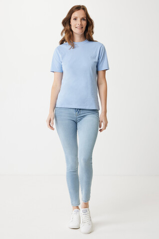 Iqoniq Sierra Lightweight T-Shirt aus recycelter Baumwolle sky blue bedrucken, Art.-Nr. T9104.022.S