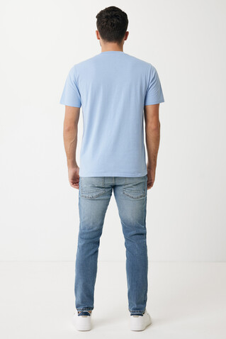 Iqoniq Sierra Lightweight T-Shirt aus recycelter Baumwolle sky blue bedrucken, Art.-Nr. T9104.022.XXXL