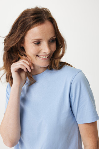 Iqoniq Sierra Lightweight T-Shirt aus recycelter Baumwolle sky blue bedrucken, Art.-Nr. T9104.022.XL