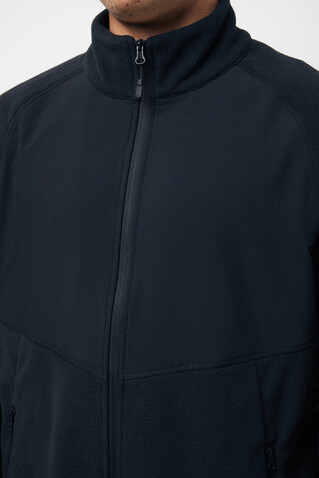 Iqoniq Talung Mikrofleece Jacke aus recyceltem Polyester schwarz bedrucken, Art.-Nr. T9603.001.4XL