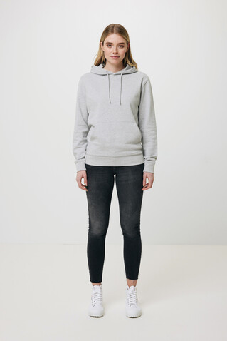 Iqoniq Torres ungefärbter Hoodie aus recycelter Baumwolle heather grey bedrucken, Art.-Nr. T9401.013.4XL