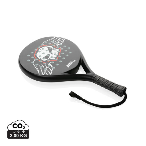 No Fear Fiberglas Padel-Racket schwarz bedrucken, Art.-Nr. P453.451