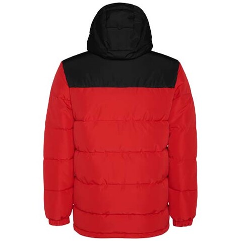 Tallin Steppjacke Unisex, rot, schwarz bedrucken, Art.-Nr. R50758K1