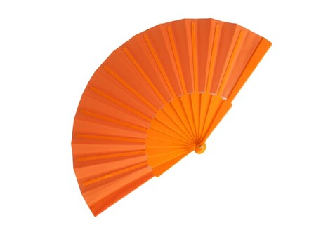 Fächer aus Kunststoff - Orange bedrucken, Art.-Nr. LT90522-N0026