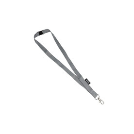 R-PET-Lanyard - Grau bedrucken, Art.-Nr. LT90887-N0061