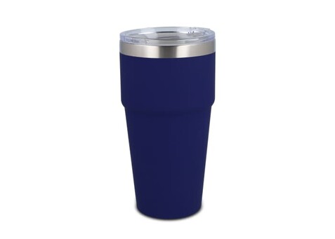 T-Ceramic Softtouch Becher 500 ml - Dunkelblau bedrucken, Art.-Nr. LT98729-N0010