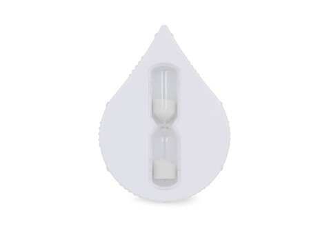 Dusch-Timer Wassertropfen - 5min - Weiss bedrucken, Art.-Nr. LT92726-N0001