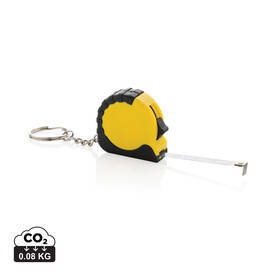 MeasureMate 1m Schlüsselband aus RCS recyceltem ABS gelb bedrucken, Art.-Nr. P191.7306 MeasureMate 1m Schlüsselband aus RCS recyceltem ABS gelb bedrucken, Art.-Nr. P191.7306