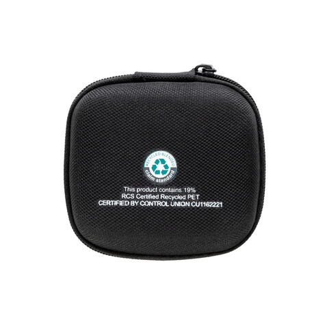 Boost 2-tlg. 20W Type-C Ladeset aus RCS recyceltem PET schwarz bedrucken, Art.-Nr. P301.2501