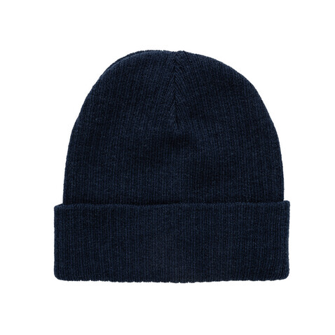 Pryor AWARE™ Polylana® Beanie mit Bündchen navy blau bedrucken, Art.-Nr. P453.4925