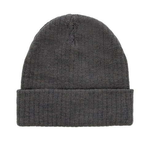 Pryor AWARE™ Polylana® Beanie mit Bündchen anthrazit bedrucken, Art.-Nr. P453.4902