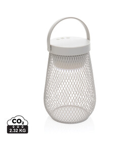 Aurora USB-Tischlampe aus RCS recyceltem ABS grau bedrucken, Art.-Nr. P513.7502