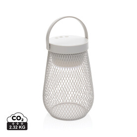 Aurora USB-Tischlampe aus RCS recyceltem ABS grau bedrucken, Art.-Nr. P513.7502