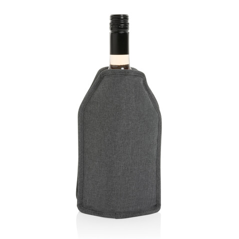 Vino AWARE™ rPET Weinkühler-Sleeve grau bedrucken, Art.-Nr. P915.0102