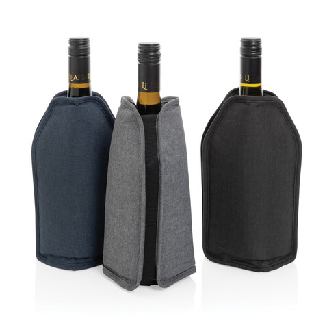 Vino AWARE™ rPET Weinkühler-Sleeve grau bedrucken, Art.-Nr. P915.0102