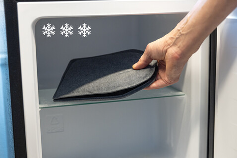 Vino AWARE™ rPET Weinkühler-Sleeve grau bedrucken, Art.-Nr. P915.0102